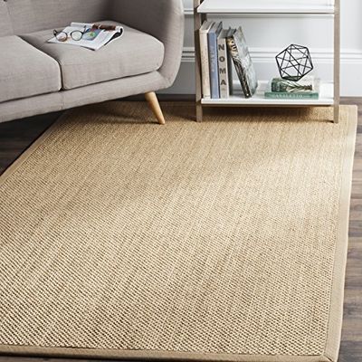 Safavieh Tapis en Fibres Naturelles Salon, Salle à Manger, Chambre à Coucher - Natural Fiber Collection, Tapis à Poil Court, Naturel, 79 x 152 cm