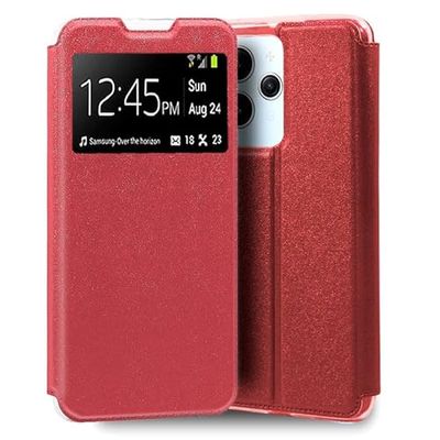 Custodia Cool Flip Cover per Xiaomi Redmi 12 Liscio Rosso