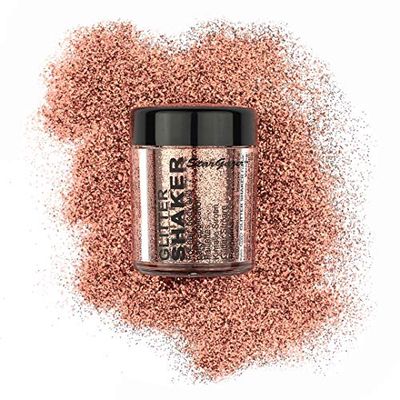 Stargazer Shaker de brilho, cobre. Pó de purpurina cosmético para uso nos olhos, lábios, rosto, corpo, cabelo e unhas.