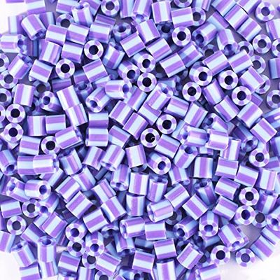 Vaessen Creative Perles Bicolores à Repasser, Bleu-Violet, Set de 550 pièces DIY pour Enfants, Création de Bijoux, Décorations Faites Maison et Autres Idées de Loisirs Créatifs, 5mm