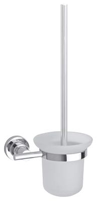 Piaçaba de casa de banho tesa Luup, metal brilhante cromado, autoadesivo, tecnologia adesiva de montagem, 385 x 160 x 120 mm