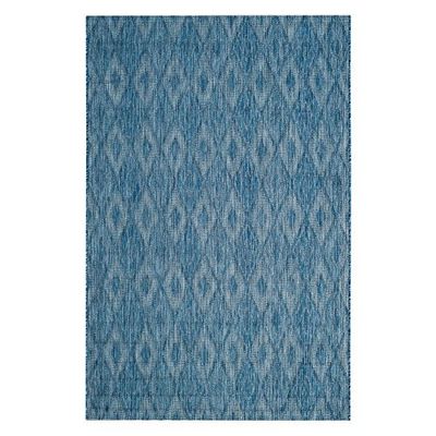 Safavieh Biarritz Indoor/Outdoor Alfombra, Azul Marino, 121 x 170 cm