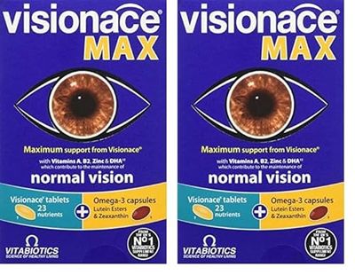 Visionace Max Tablets and Capsules, Vitabiotics, 1 X 28+28S (Pack of 2)