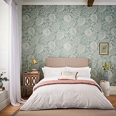 KANTALOUPE BRODERAT täckskydd D/B elfenben