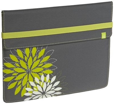 Lässig Ipad Tasche Pouch Schutzhülle Schutz Tasche Sleeve Ipad 1,2 und Ipad Air, Flower ash