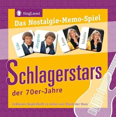 Unsere deutschen Schlagerstars: Das Nostalgie-Memo-Spiel