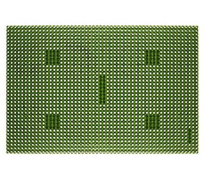 Dehner Deurmat Gras-look, ca. 60 x 40 cm, kunststof, groen