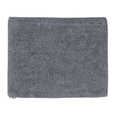 Relaxdays - Tapis de salle de bain - Lavable - Pour sol chauffant - Gris
