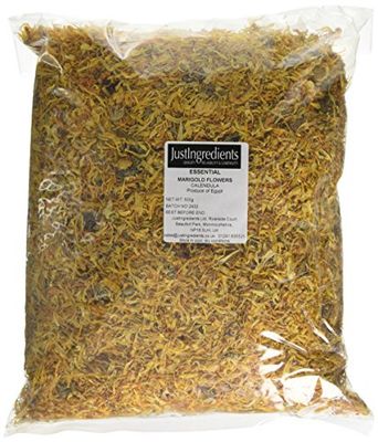 JustIngredients Essentials Marigold Flowers Calendula 500 g (Pack of 2)