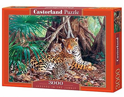 Castor 300280 - Giaguaro nella Giungla - Puzzle 3000 Pezzi