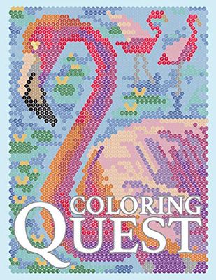 Coloring Quest: Activity Puzzle Color By Number Book for Adults Relaxation and Stress Relief