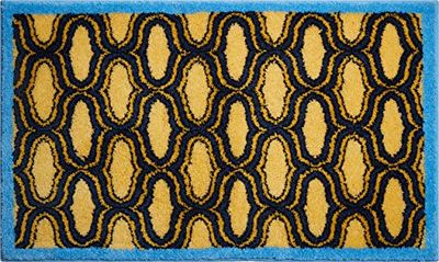 Grund Retro Alfombra de Baño, Poliacrílico Supersoft, Amarillo, 60x100 cm