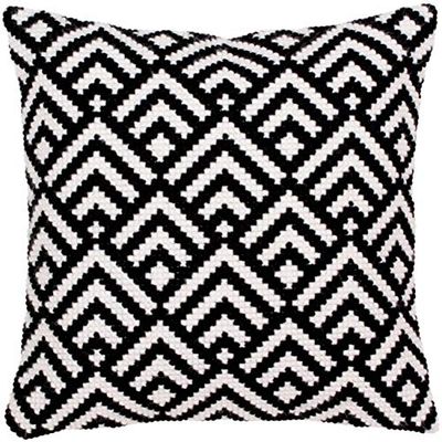 Collection D'Art Kit DE Cojines/NEGRO-AND-BLANCO/40 X 40, Multi, 40 x 40cm