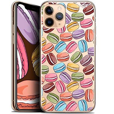 Caseink fodral för Apple iPhone 11 Pro Max (6,5) gel HD [tryckt i Frankrike - iPhone 11 Pro Max fodral - mjukt - stötskyddat ] makroner