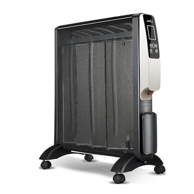 Radiatore in mica nero 1000 W, 48 x 29,5 x 16 cm, design compatto