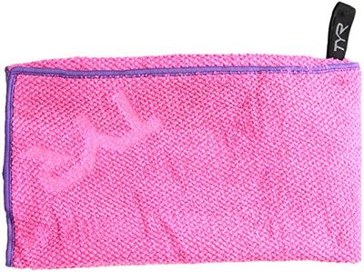 TYR Adult Unisex Medium Hyper-Dry Sport Towel Napkin Microfibre (41 cm x 79 cm), Pink