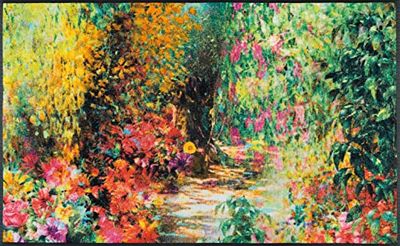 Wash+Dry Primavera Tapis Del Sol, Polyamide Dos : Caoutchouc Nitrile, Multicolore, 75 x 120 cm