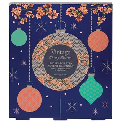 Body Collection Vintage Cherry Blossom Luxury Toiletry Advent Calendar