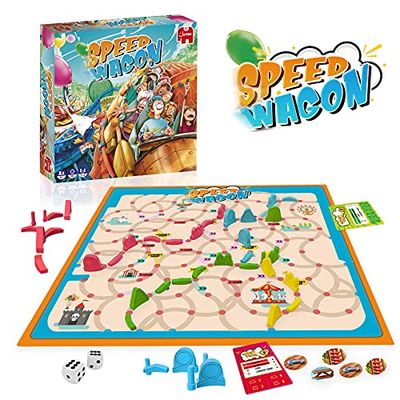 Jumbo Spiele Speedwagon brädspel – brädspel från 8 år – 2 till 4 spelare