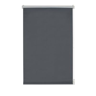 GARDINIA Store Enrouleur Occultant Thermique à Coller/Clipser, Grande Réflexion de la Lumière, Économie d'Énergie, Opaque, Kit de Montage Inclus, Store Thermique EASYFIX, Ardoise, 100 x 150 cm (LxH)