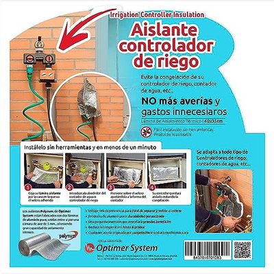 Optimer Home - Isolante Termico Adesivo per il Rubinetto del Tubo Flessibile - 0.60x0.35m - Isolamento Termico evitare il Congelamento