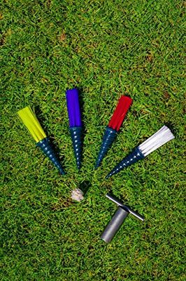 Netsportique POWERMARKERS - set med 25 stycken - Markeringshjälp - skruvverktyg ingår - färger att välja mellan - fotbollsmärkning (vit)