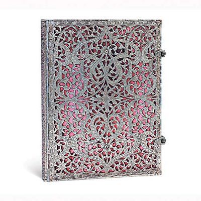 Paperblanks ONBEKEND: SILVER FILGREE BLUSH PINK: Lined Ultra