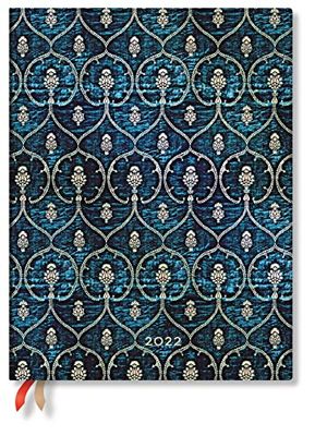 Paperblanks Agendas 12 Mois 2022 Velours Bleu | Horizontal | Ultra (180 × 230 mm)