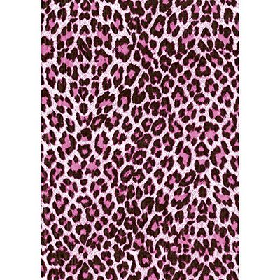 Decopatch FDA527O - 1 pochette da 20 fogli 30x40 cm pantera fluo rosa/argento