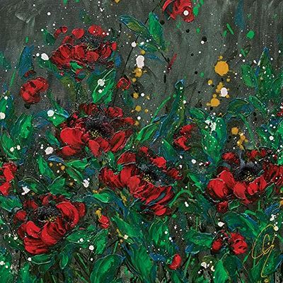 Clare Sykes WDC101046 Toile Imprimée, Multicolore, 40 x 40 cm