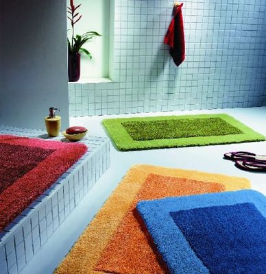 Spirella 10.04241 - Tappetini da Bagno Merengue Natura, 55 x 55 cm