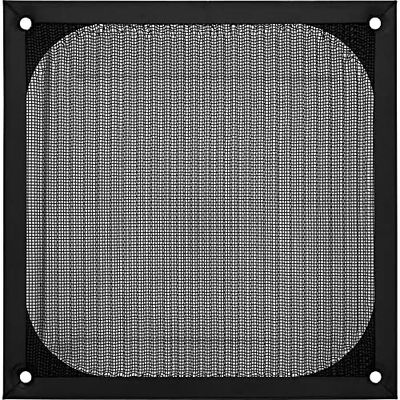 InLine 33372S Grelha de ventilação (filtro de alumínio, 140 x 140 mm), cor preta