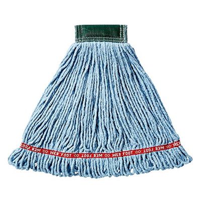 Rubbermaid web Foot Shrinkless Wet mop, 12,7 cm, colore: Blu, M, blue, 1