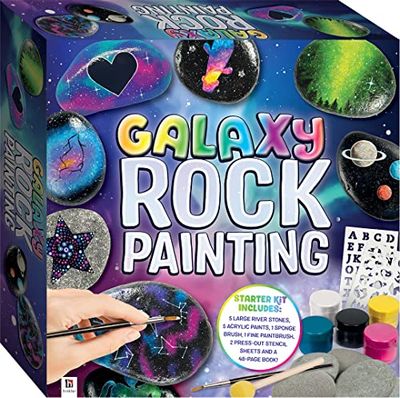 Galaxy Rock Painting Kit for Adults | Hinkler | Creative Arts and Crafts | Art Projects Kits for Adults | Painting Sets | Learn to Paint Rocks Kit