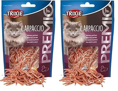 TRIXIE Deliziosi per gatti senza glutine, senza zucchero e proteine, PREMIO Carpaccio, 20 g" - 42707 (Confezione da 2)