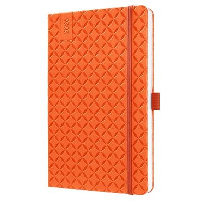 SIGEL J6119 Wochenkalender Jolie 2026, ca. A5, orange: Agenda Jolie, Flair, Pumpkin Orange, Hardcover