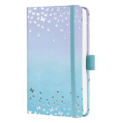 SIGEL J6346 Wochenkalender Jolie 2026, ca. A6, blau, violett: Agenda Jolie, Beauty, Butterfly Confetti Candy, Hardcover