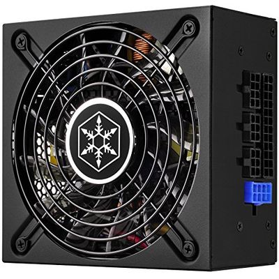 SilverStone Technology SST-SX500-LG v 2.1 - Série SFX, 500 W 80 Plus Or Alimentation PC, Bruit réduit, 120 mm, Câblage 100% modulaire