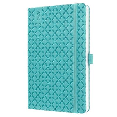 SIGEL J6103 Wochenkalender Jolie 2026, ca. A5, petrolblau: Agenda Jolie, Flair, Aqua Green, Hardcover