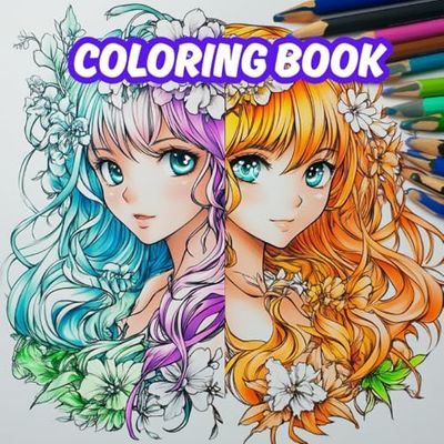 Anime-Styled Boys and Girls Coloring Book For All Ages: 25 Beautiful Anime Style designs