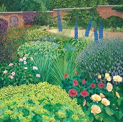 Susan Entwistle Art La Cuisine Jardin Cartes de vœux, 15 cm x 15 cm, Multicolore, Lot de 6