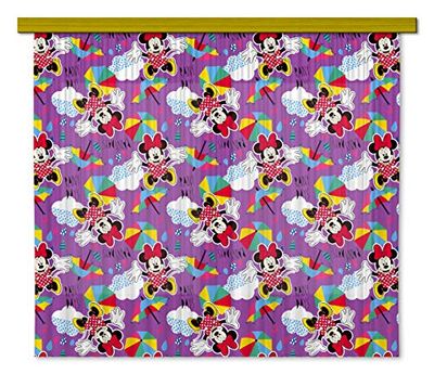 AG Design Disney Mickey Mouse kinderkamergordijn, 2-delig, stof, meerkleurig, 180 x 160 cm