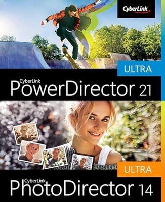 CyberLink PowerDirector 21 Ultra & PhotoDirector 14 Ultra Duo | PC | Código de activación PC enviado por email