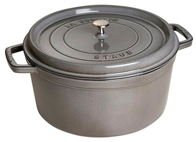 Staub caçarola de ferro fundido redonda