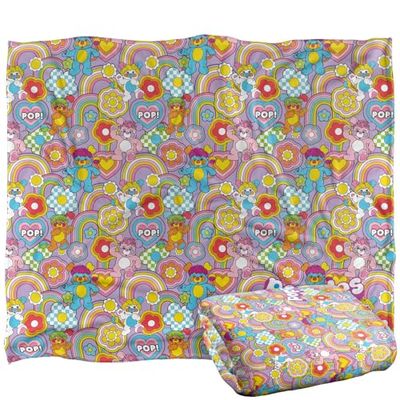 Popples LOGOVISION Blanket, 152 x 127 cm Pop Pattern Silky Touch Super Soft Throw Blanket