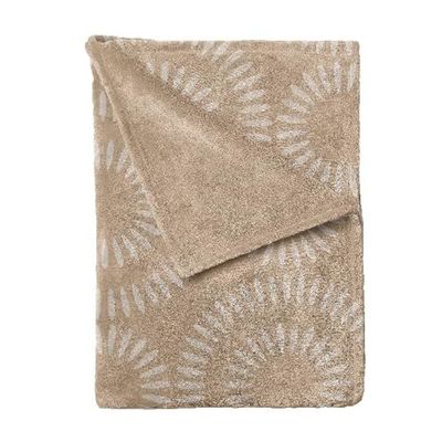 Homemania 15150 Joy-plaid deken voor bank, bed, slaapkamer, bruin, beige, van microvezel, 120 x 160 cm