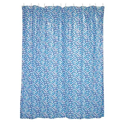 MSV Duschgardin PVC Concept Blue 180X200CM