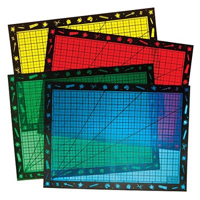 Baker Ross FX903 Messy Mats - Pack of 4, Kids Mat for Arts and Crafts