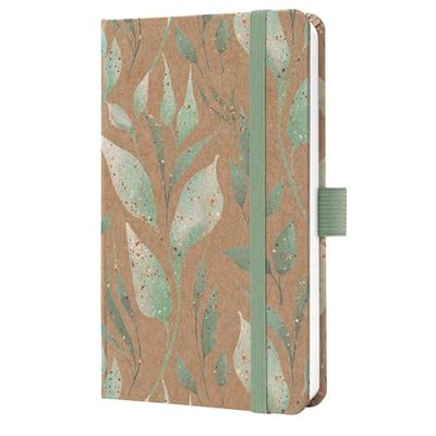 SIGEL J6802 Wochenkalender Jolie 2026, ca. A6, braun, mintgrün, gold: Agenda Jolie, Pure, Sparkle Leaves, Hardcover
