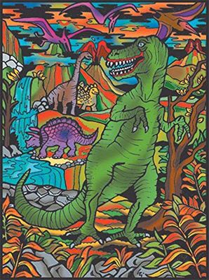 Colorvelvet 47 x 35 cm "Tyrannosaurus Rex" Tekenkleursysteem (groot, meerkleurig)